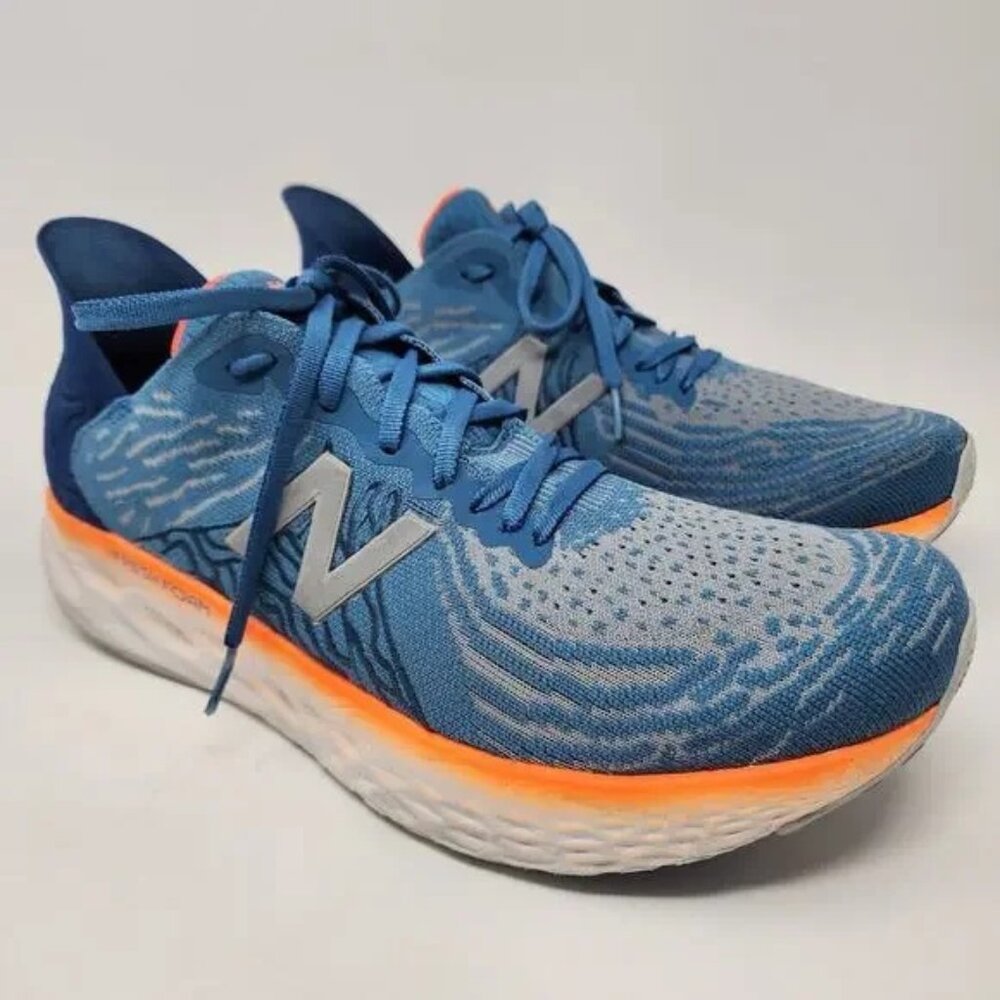 New Balance Men's Fresh Foam 1080v10 Running Shoes Size 14 Blue/Orange